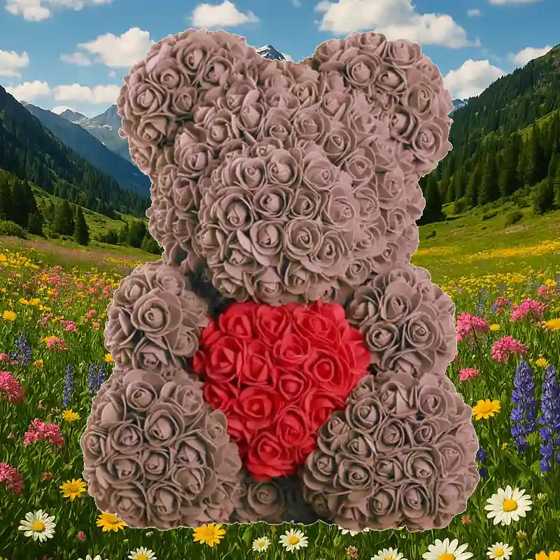Ours en rose 40 cm