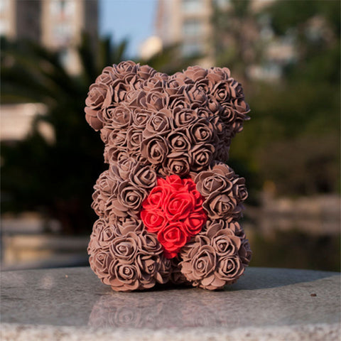 ourson en rose fleuriste